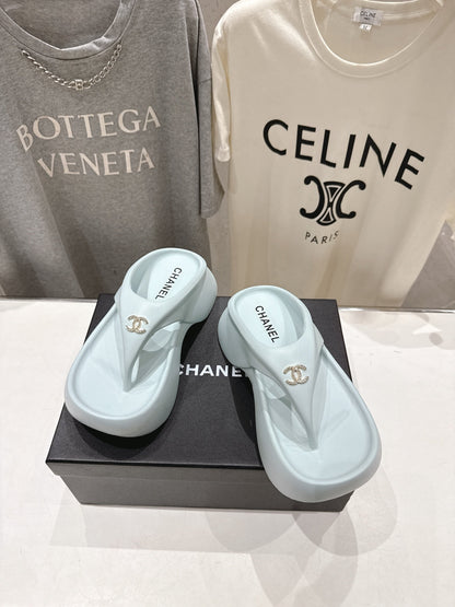 Chanel 2026 Flip-Flops Platform Wedge Heels 794233