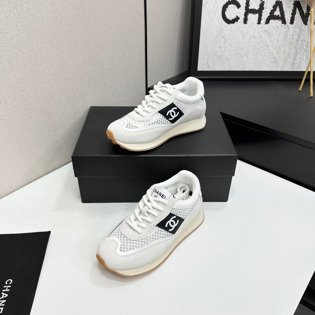 Chanel 2026 Retro Runner Sneakers 30mm Mesh Suede Calfskin 894904