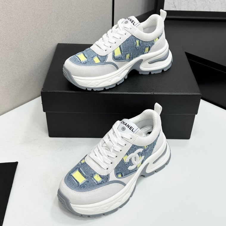 Chanel 2026 Casual Sneakers 50mm Demin Suede 894875