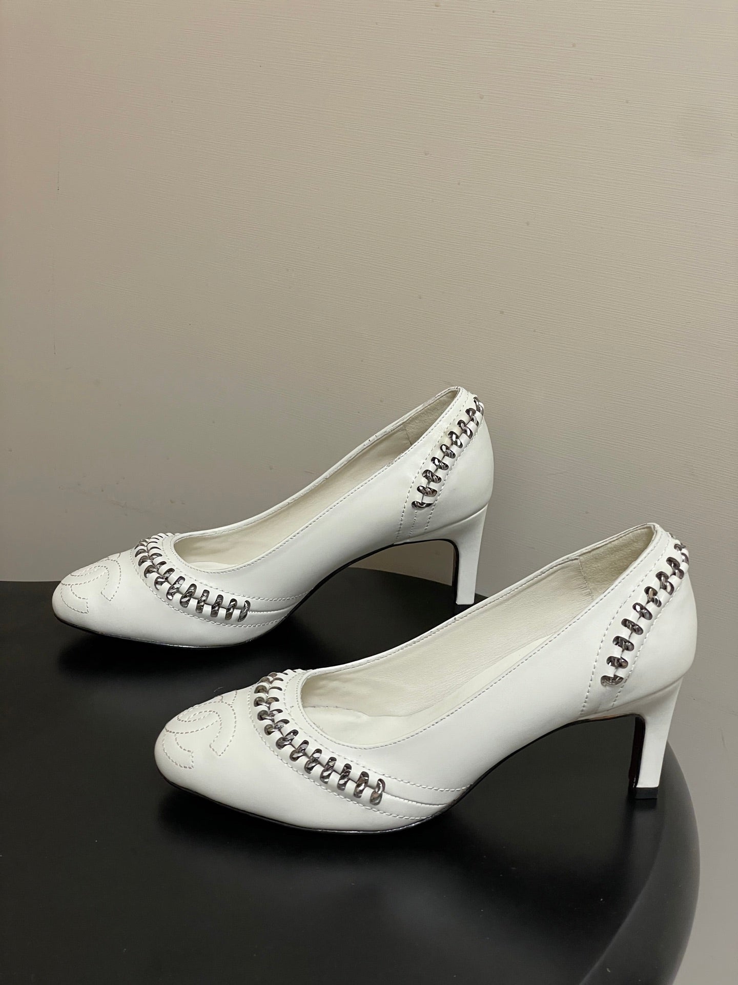 CC 2026 Embroidered Pump Mary Jane Sheepskin