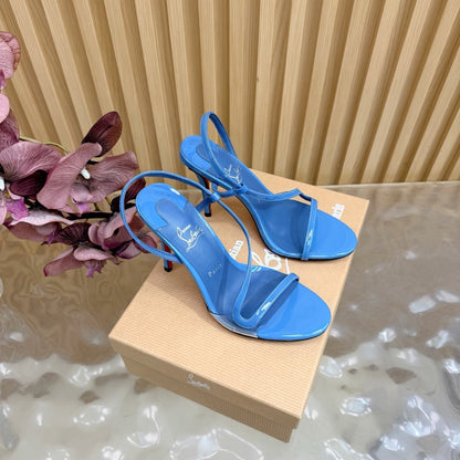 Christian Louboutin 2026 Rosa Z Slingback Sandals 100mm Patent Leather 776004