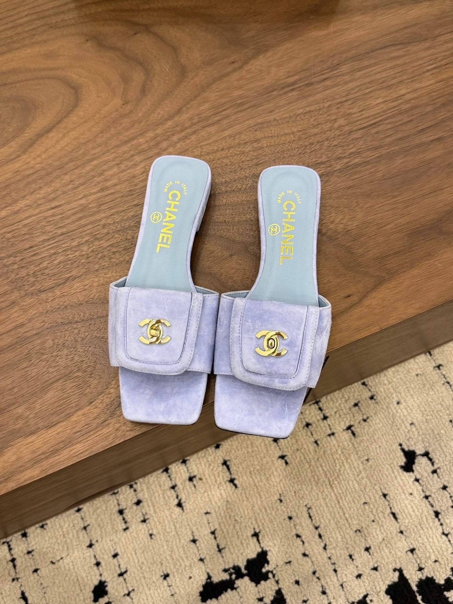 Chanel 2026 Double C Buckle Square Toe Slipper 857303
