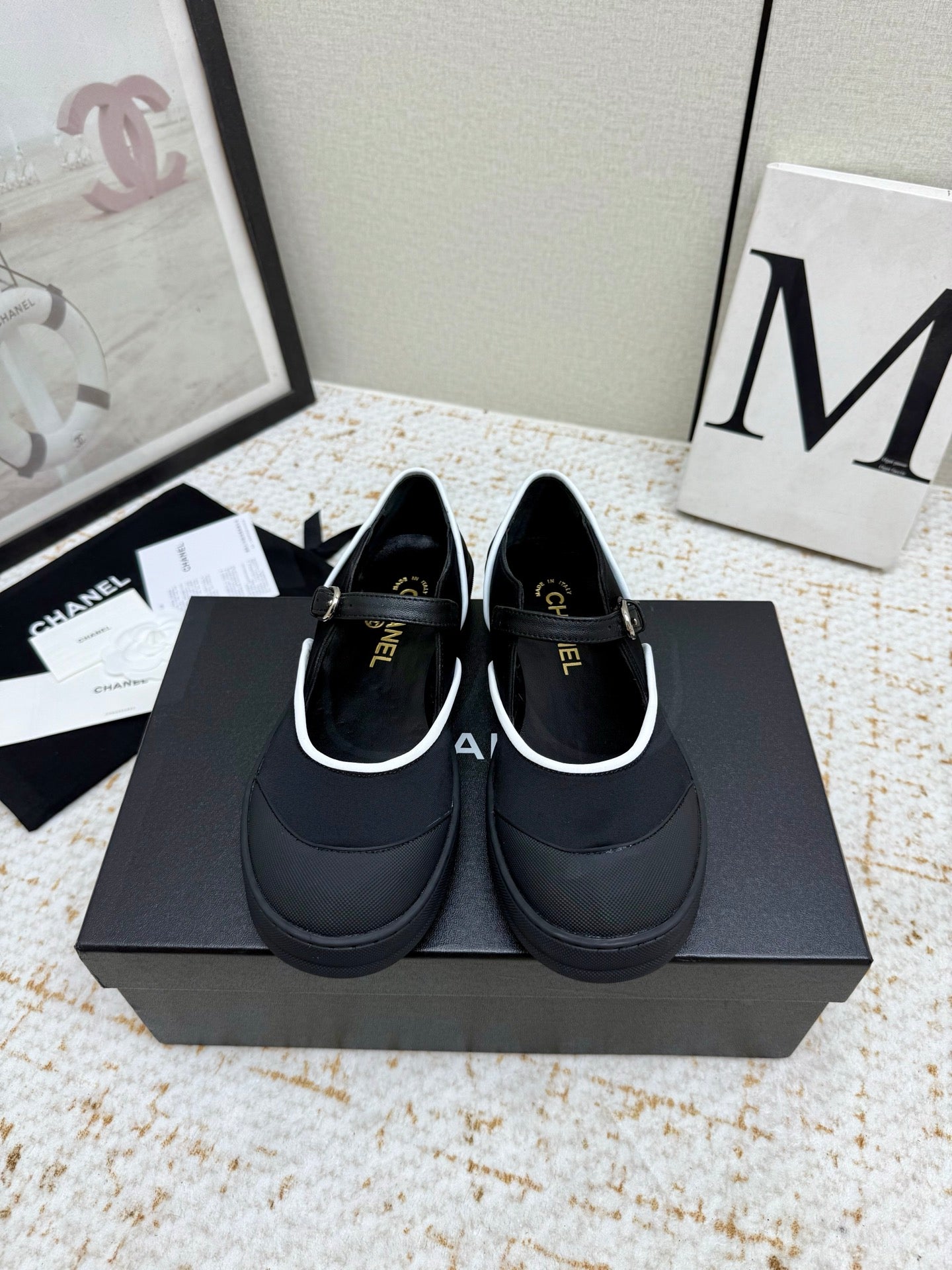 Chanel 2026 Coco Beach Mary Jane Shoes Synthetic Fabric Rubber 790967