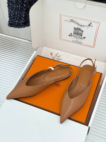 HM 2026 Slingback Flat Sheepskin 859718