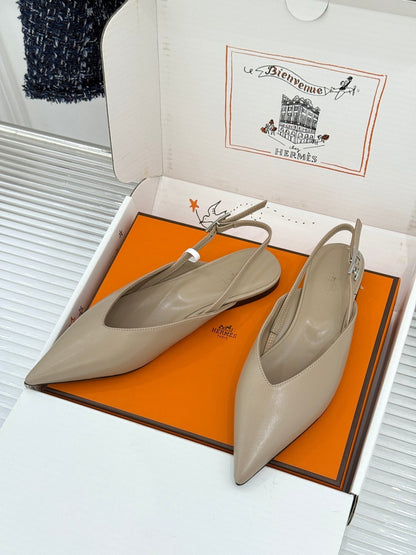 HM 2026 Slingback Flat Sheepskin 859718