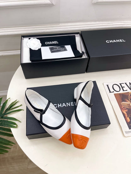 Chanel 2026 Mary Jane Flats Lambskin Sheepskin Leather 831383