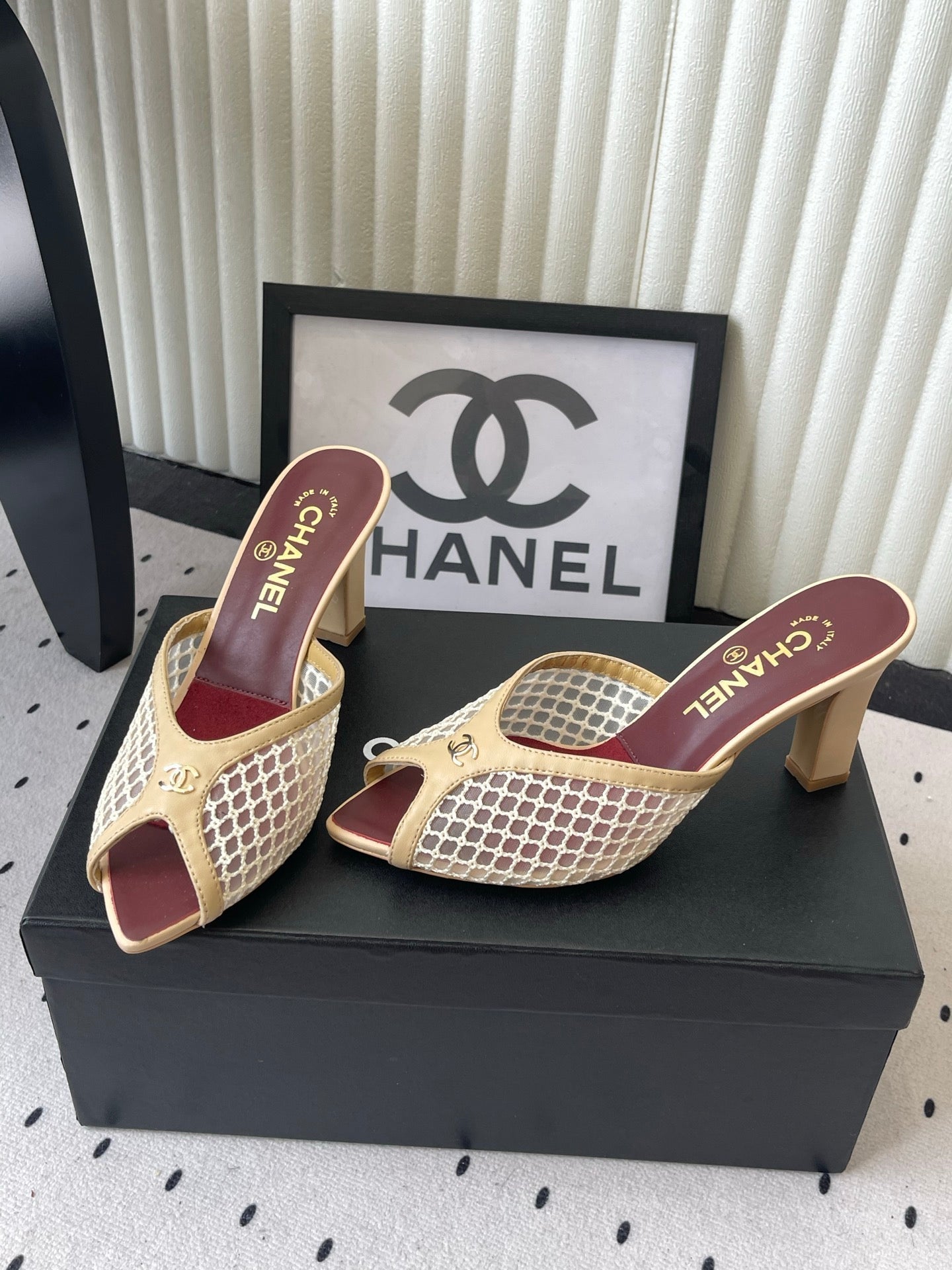 Chanel 2026 Mule Mesh Lambskin