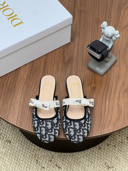 Dior 2026 Bow Mule Fabric Cowhide 846586