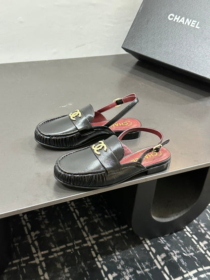 Chanel 2026 Slingback Loafers Leather Sheepskin 832506