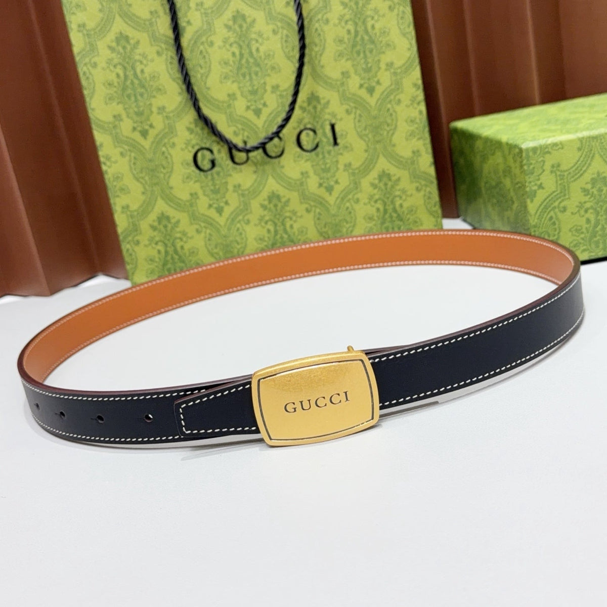 Gucci Belt 2.5cm Grain Cowhide 213050