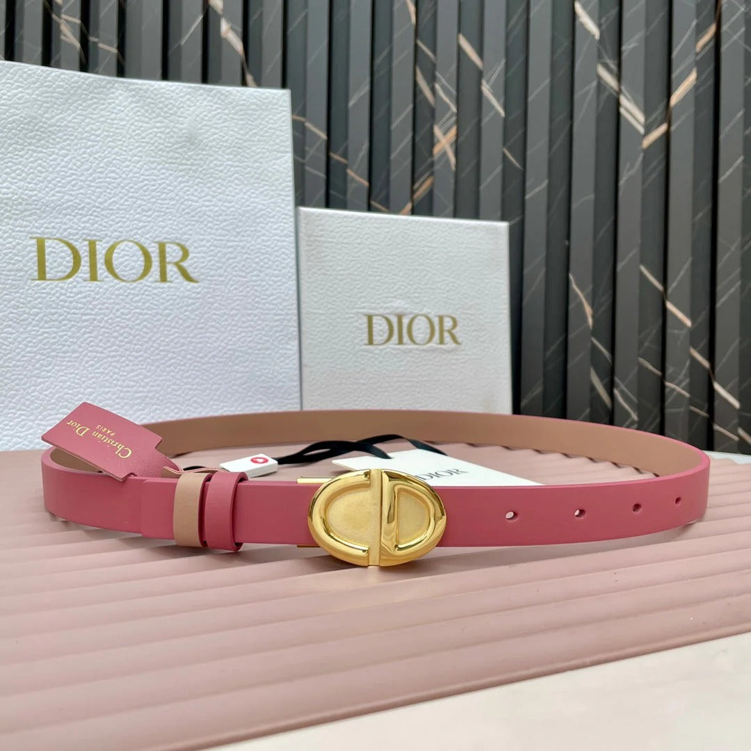 Dior 2026 Montaigne Reversible Belt 2.0cm Smooth Cowhide Leather