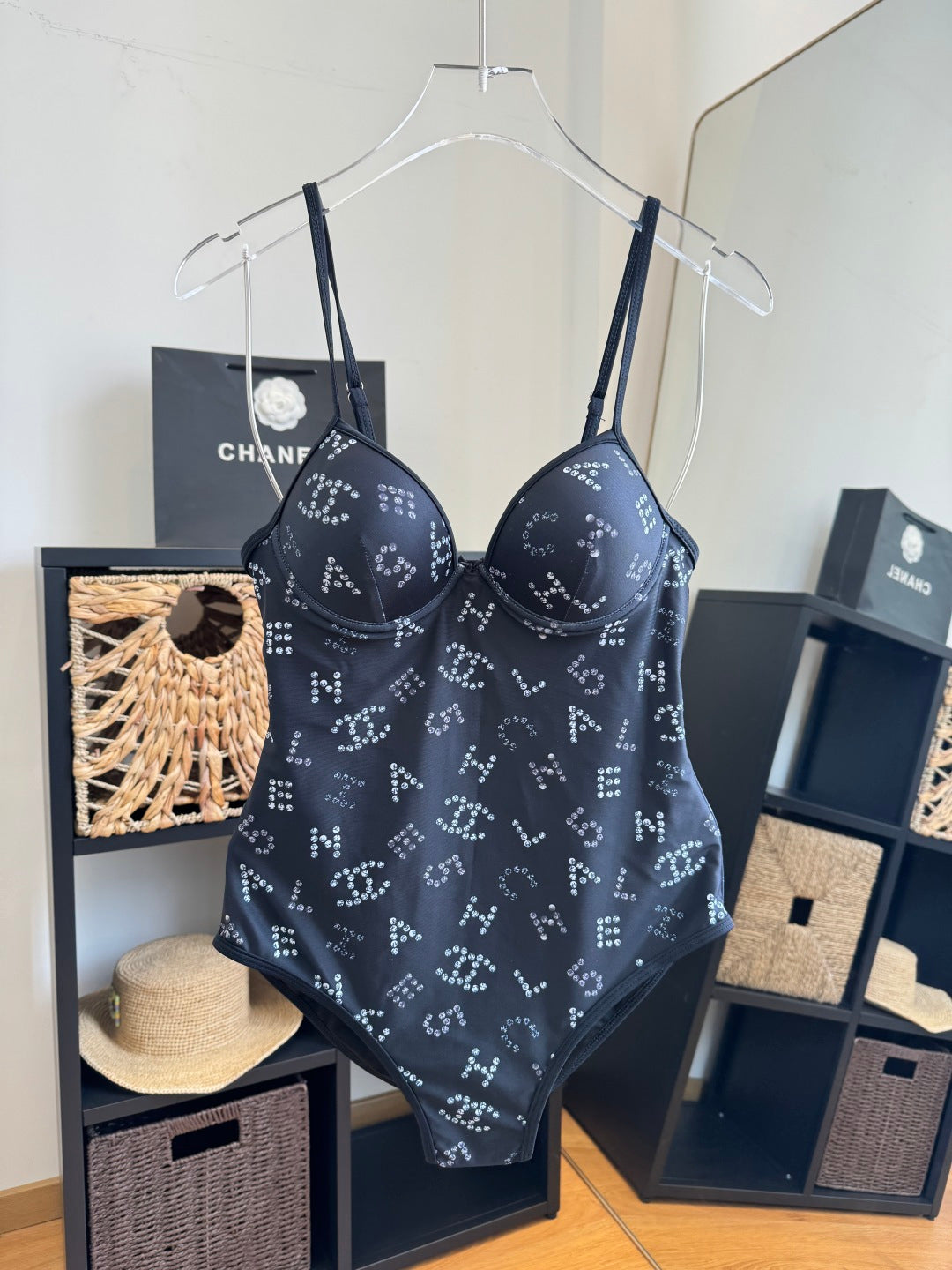 CC One-Piece Bikini Navy Blue 203033