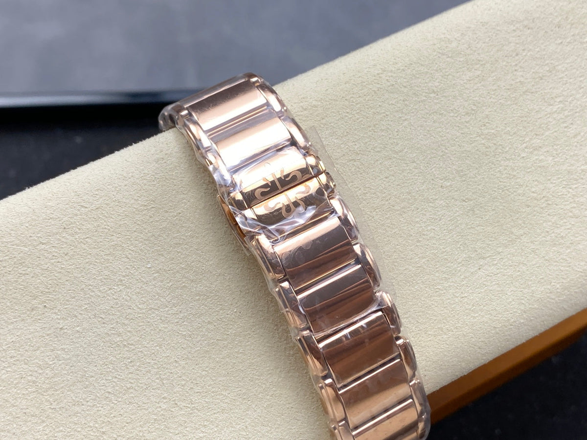 PATEK Twenty-Four 36mm Diamond Pink Gold Chocolate Dial