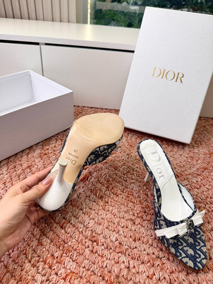 Dior 2026 Cross-Strap Sandal 70mm Canvas Leather 846603