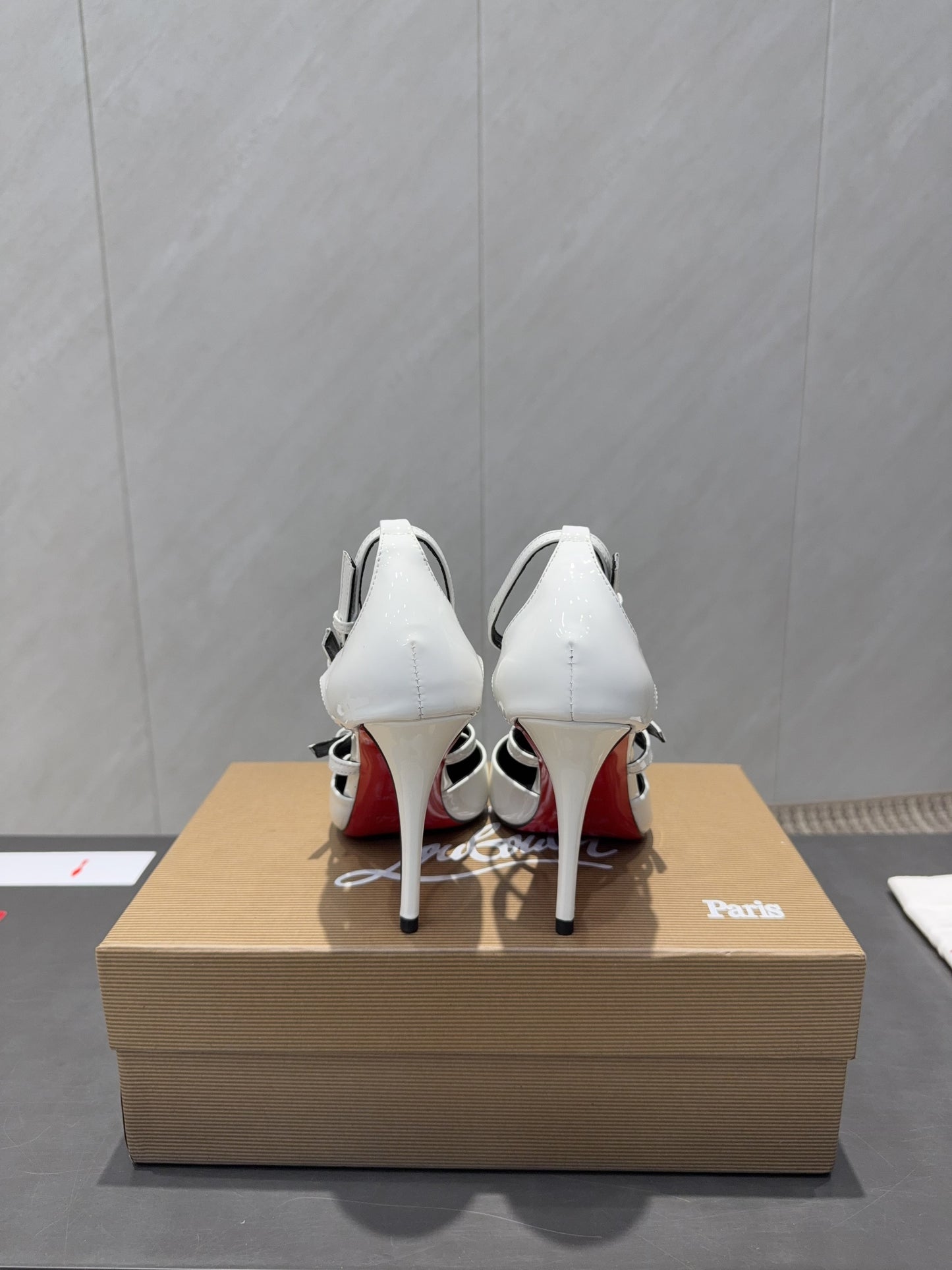 CL 26SS High Heel Pump 100 White Patent Leather 613870