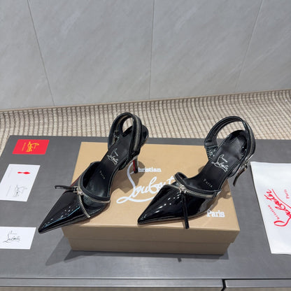 CL 26SS Slingback 100 Black Patent Leather 613787