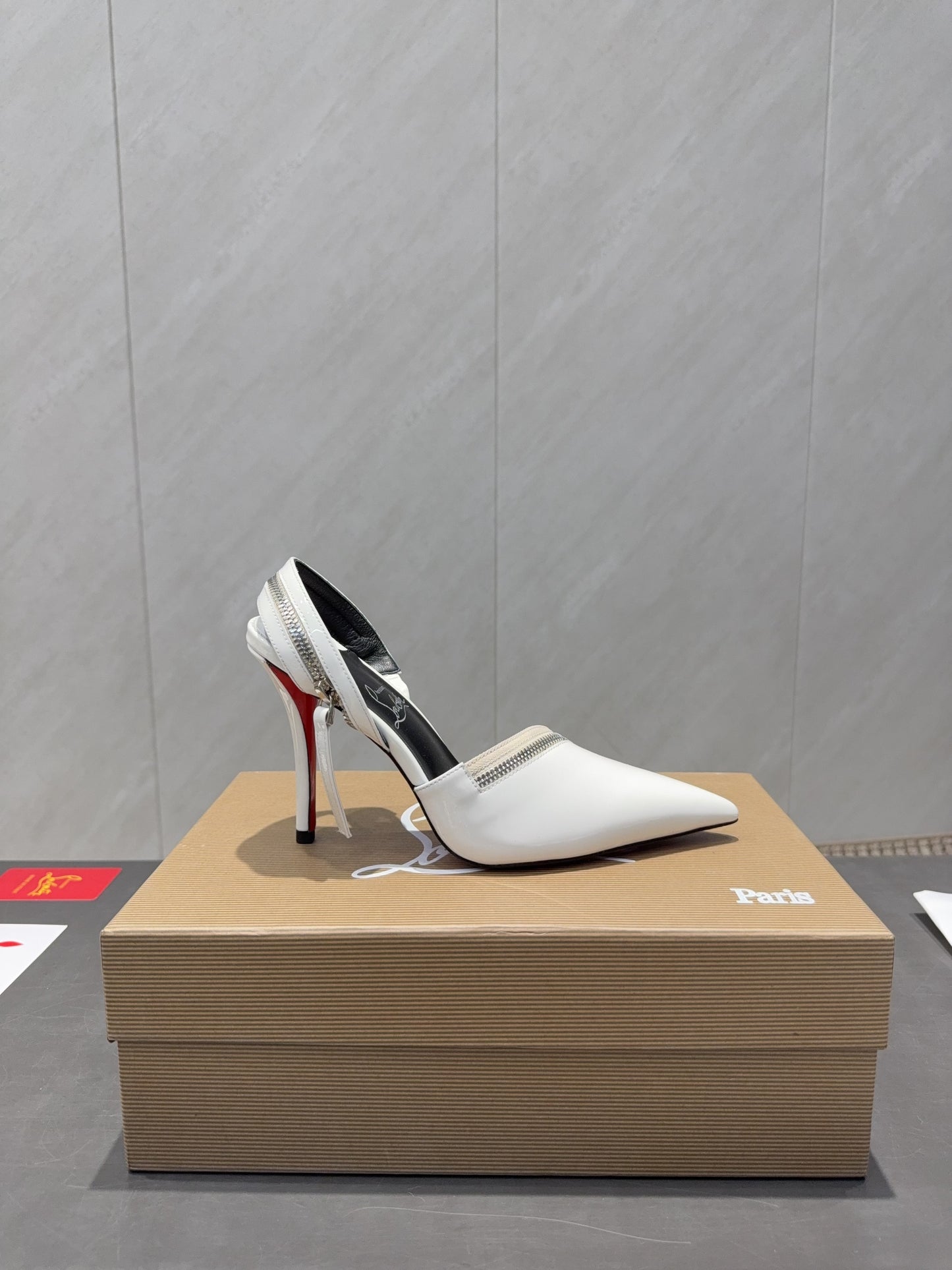 CL 26SS Slingback 100 White Patent Leather 613788