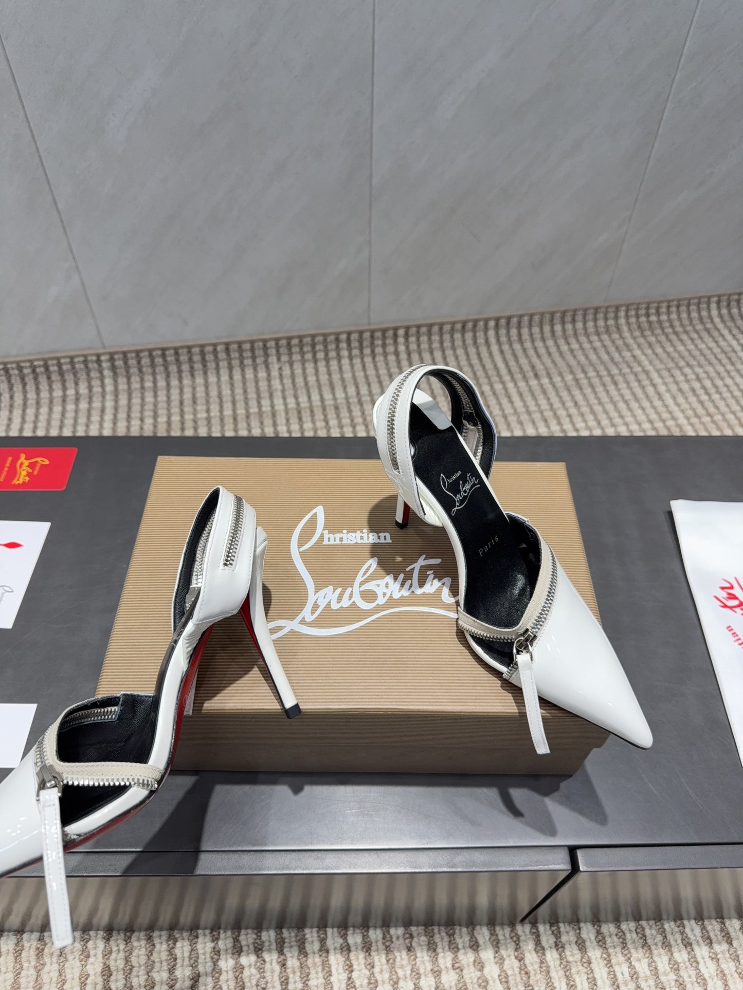 CL 26SS Slingback 100 White Patent Leather 613788