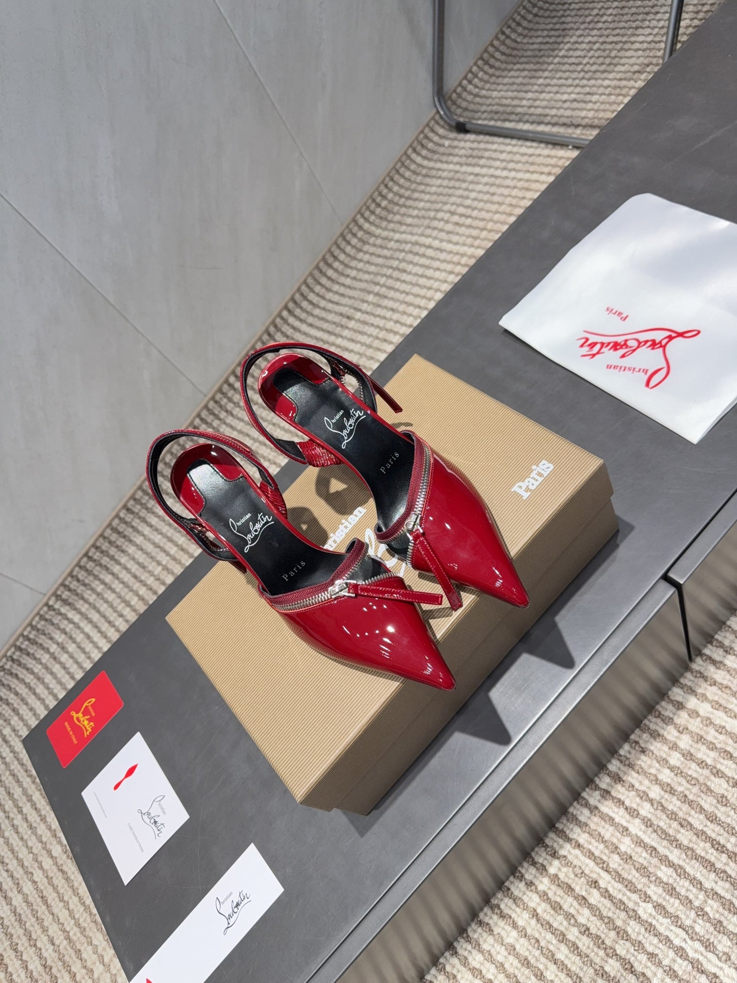 CL 26SS Slingback 100 Red Patent Leather 613789