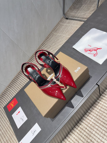 CL 26SS Slingback 100 Red Patent Leather 613789