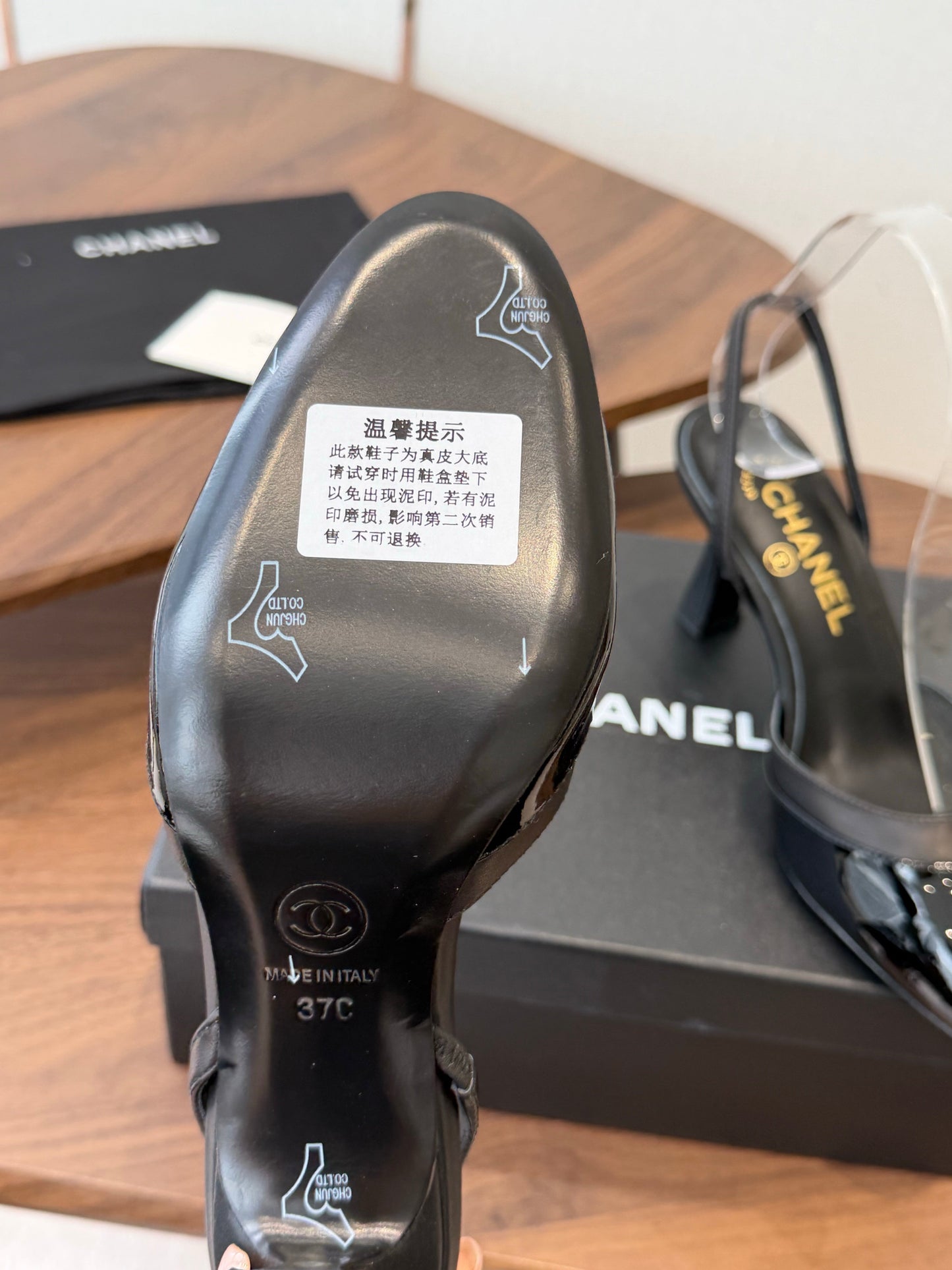 Chanel 2026 Back Strap High Heels Sheepskin Patent Leather 833962