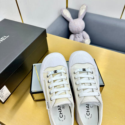 Chanel 2026 Casual Sneakers Waterproof Fabric Sheepskin 832622