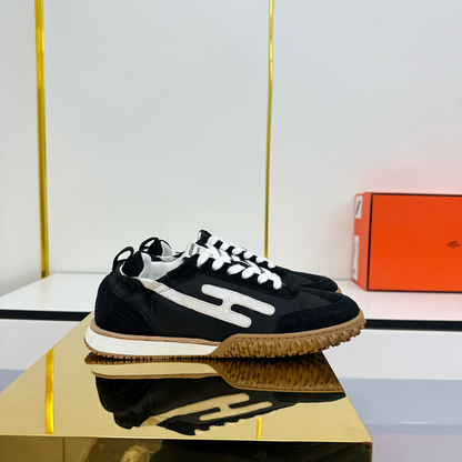 HM 2026 Casual Sneakers Black White Suede 667354