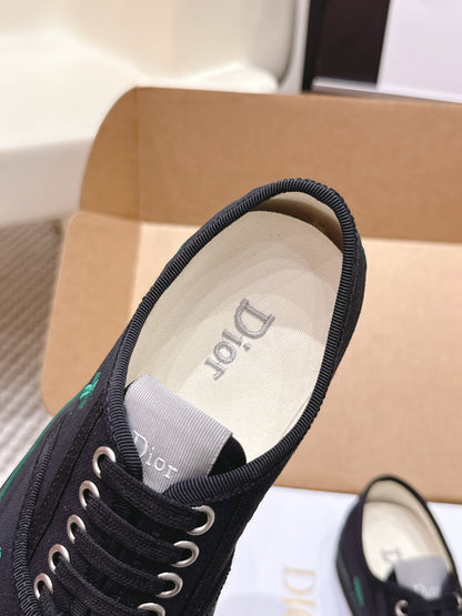 CD 26 Platform Sneaker Black Green Canvas 632438