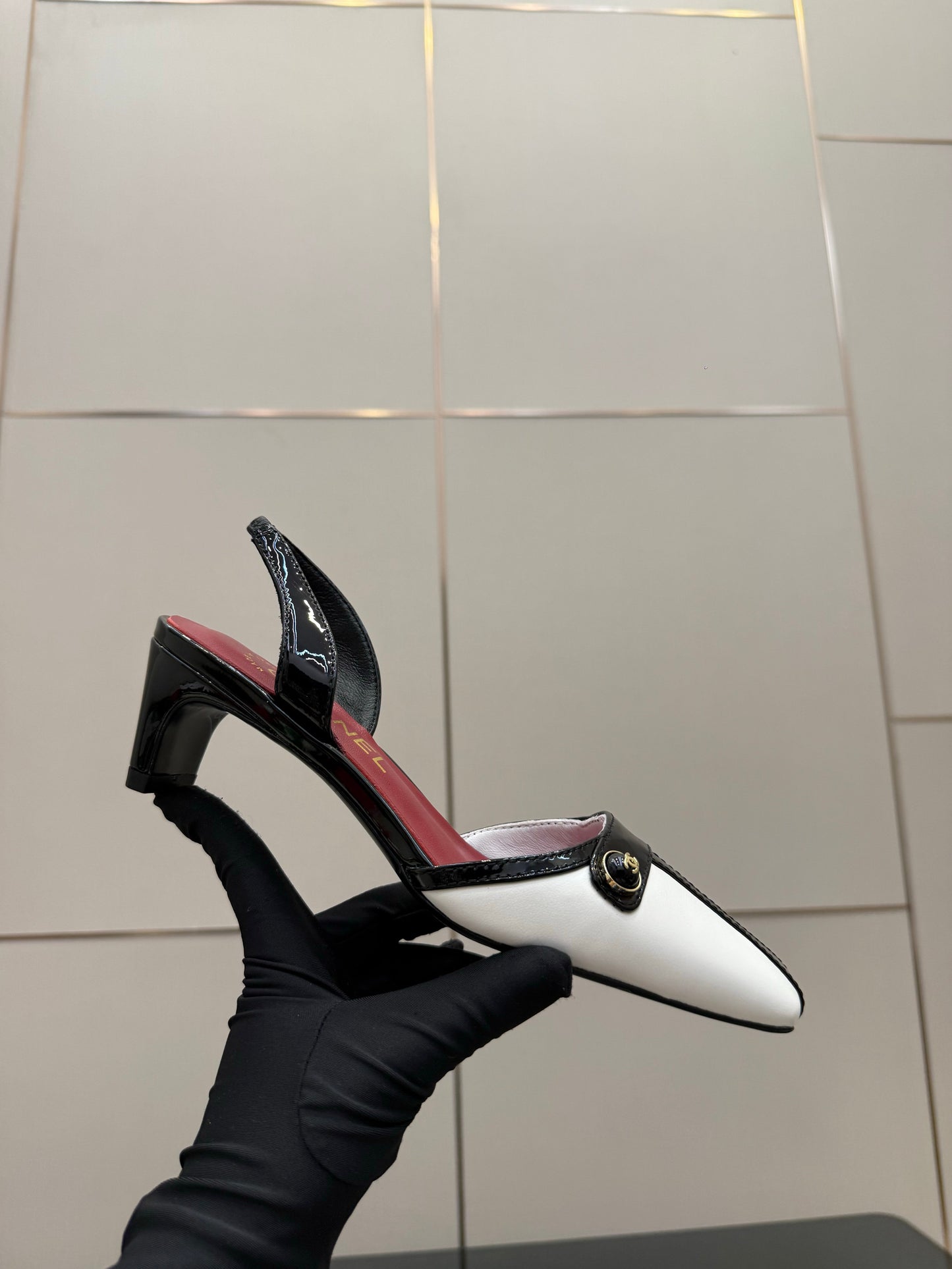 Chanel 2026 Slingback Shoes 50mm Patent Leather 791596