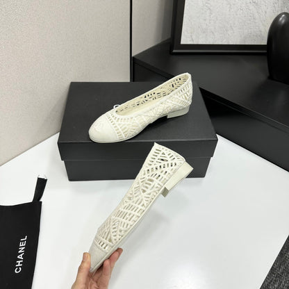 CC 26s Ballet Flats Canvas Leather