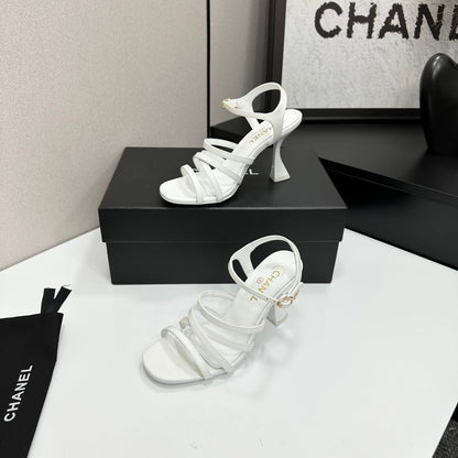CC 26s High Heel Sandals 80 White Sheepskin  626285
