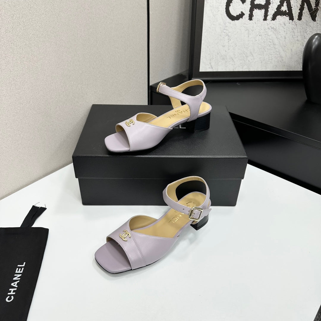 CC 2026 Mary Jane Sandals 45 Light Purple Cowhide 668115