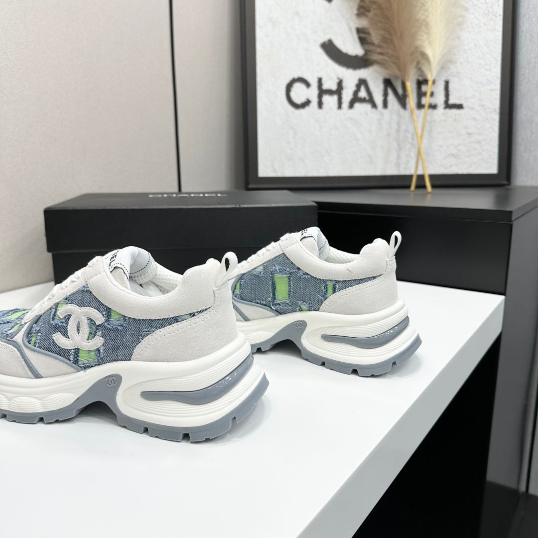 Chanel 2026 Casual Sneakers 50mm Demin Suede 894875