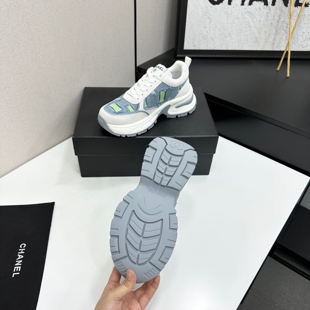 Chanel 2026 Casual Sneakers 50mm Demin Suede 894875