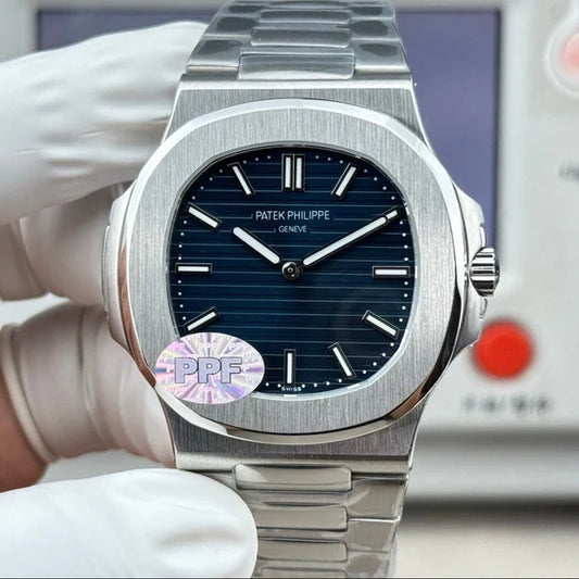 Patek Philippe Nautilus 41mm Blue Dial Steel Strap