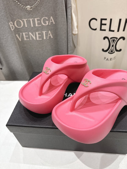 Chanel 2026 Flip-Flops Platform Wedge Heels 794233