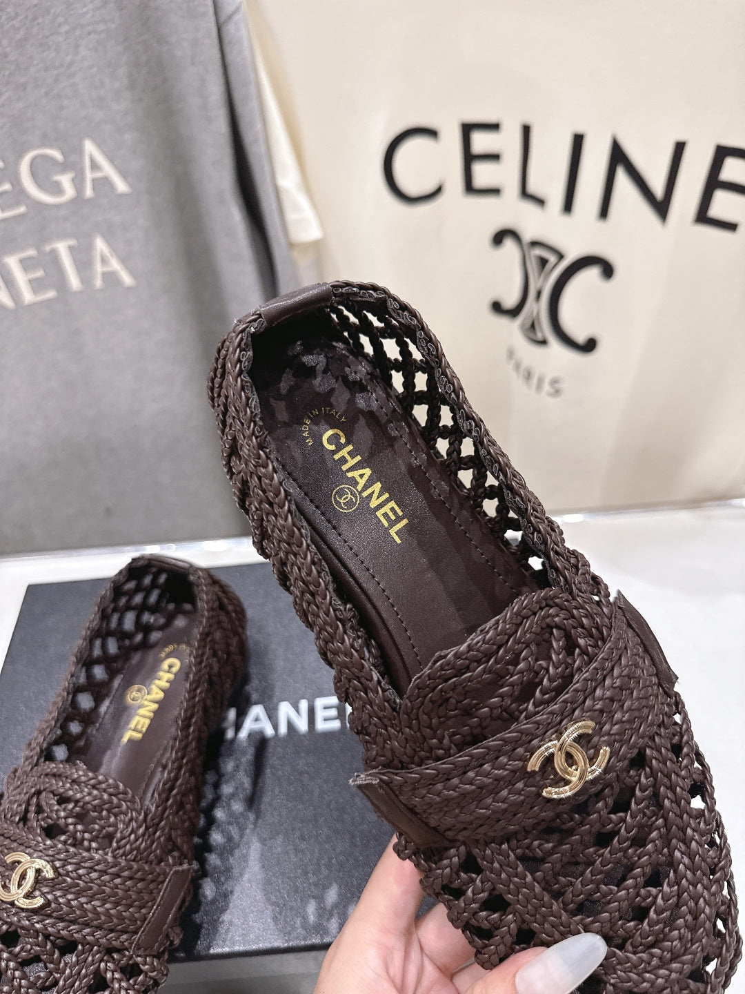 Chanel 2026 Hand-Woven Loafers Chocolate Calfskin 896474