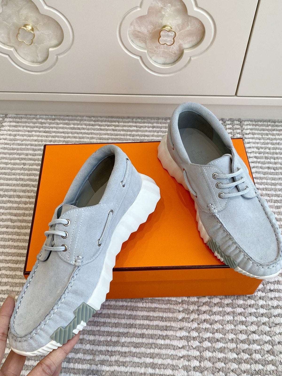 HM Ketch Sneakers Light Grey Suede