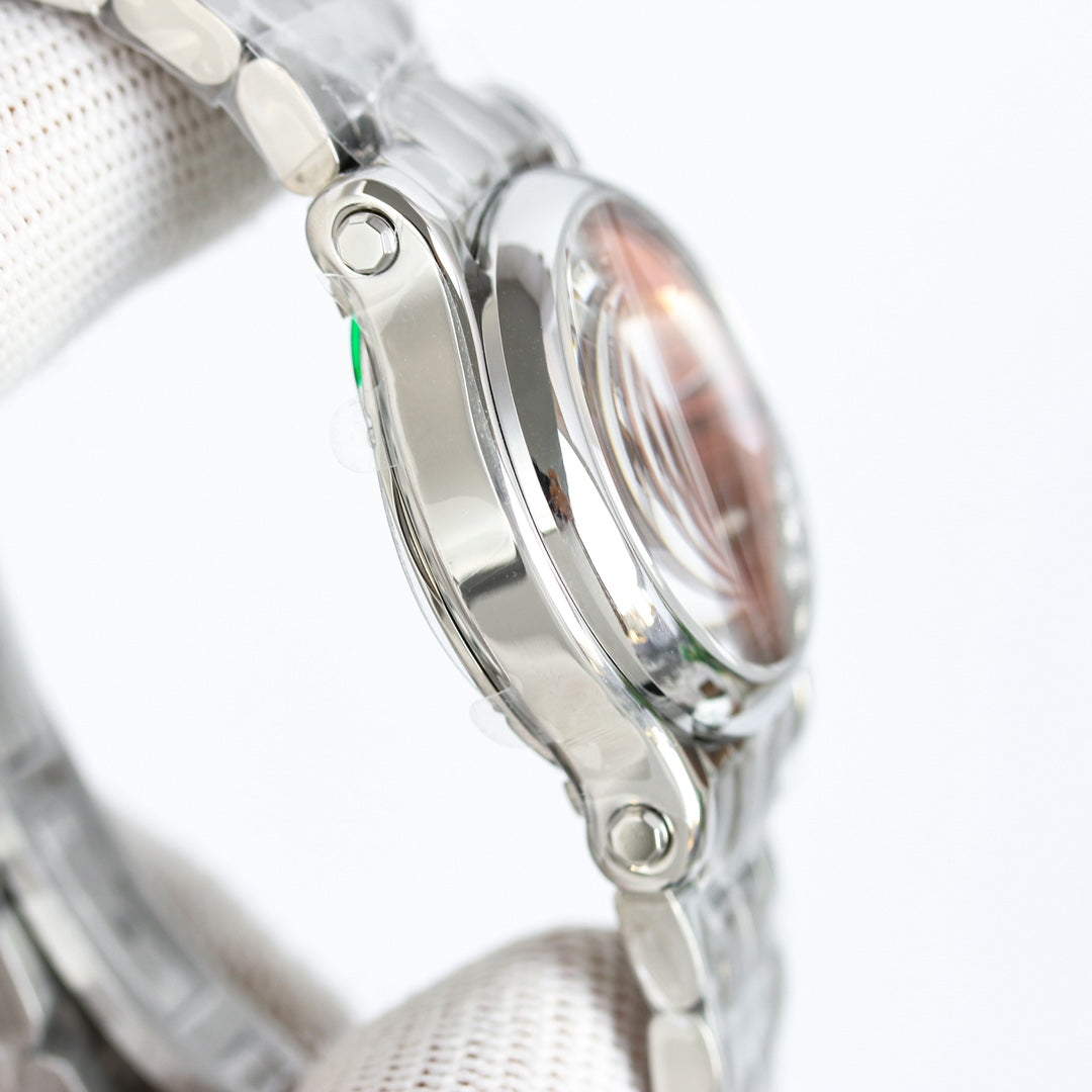 Happy Diamond Silver Pink Dial