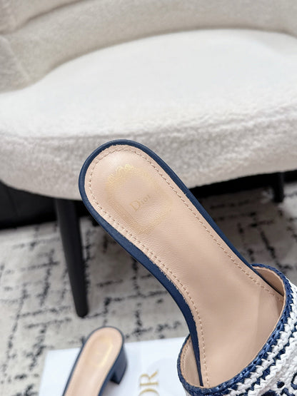 Dior 2026 Sandal 45mm Raffia Woven 847005