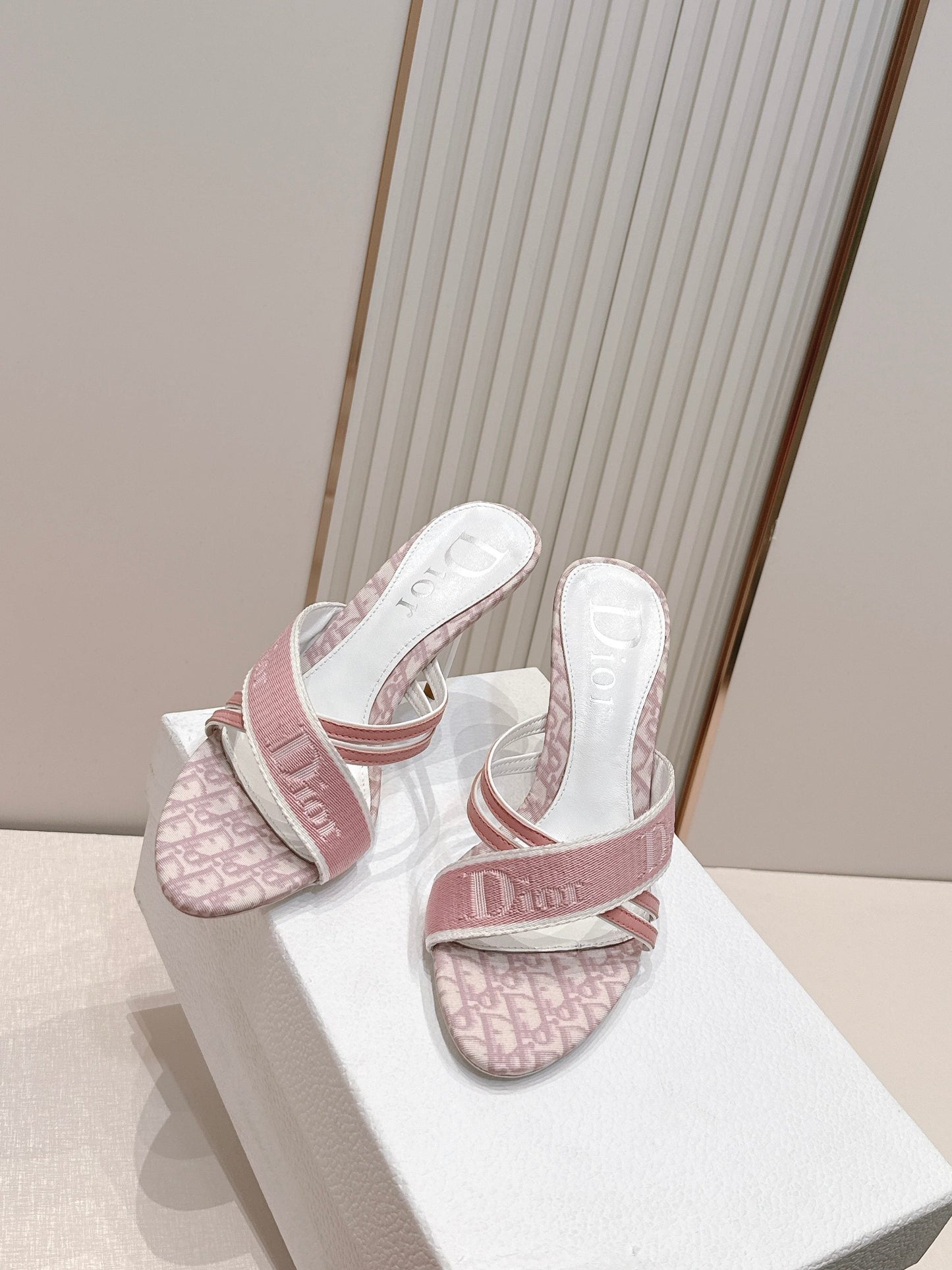 Dior 2026 Monogram Sandal 85mm Canvas Leather 844325