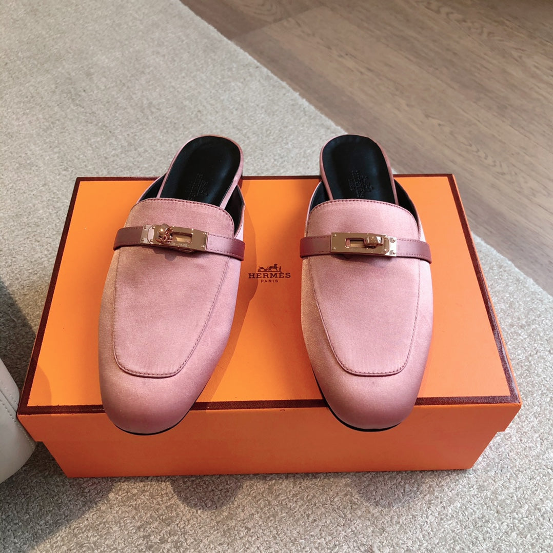 HM OZ Mule Pink Suede 756851