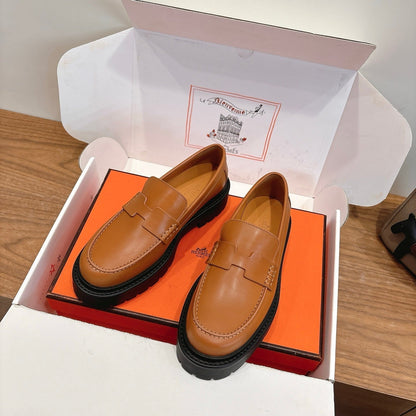 HM 26ss Loafers Brown Calfskin 638433