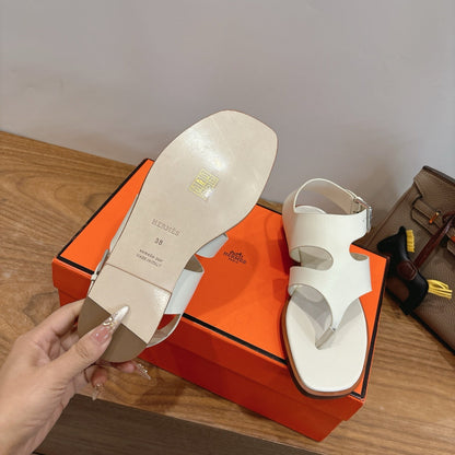 HM 26ss Thong Sandal White Calfskin 638408