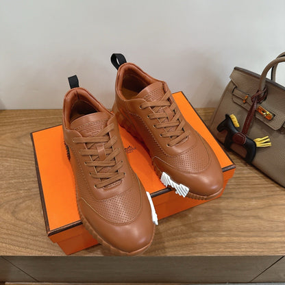 HM 26ss Sneakers Caramel Brown Leather 638570