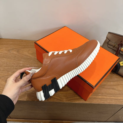 HM 26ss Sneakers Camel Brown Leather 638574