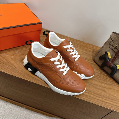 HM 26ss Sneakers Camel Brown Leather 638574