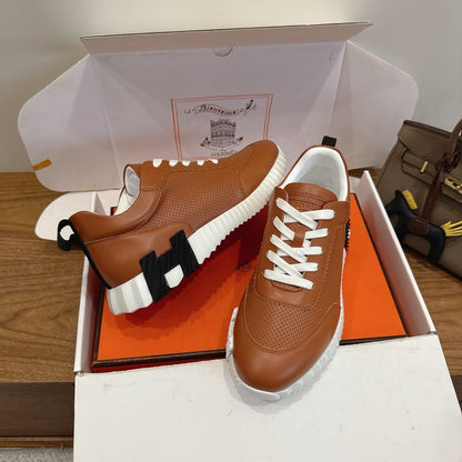 HM 26ss Sneakers Camel Brown Leather 638574