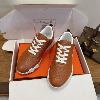 HM 26ss Sneakers Camel Brown Leather 638574