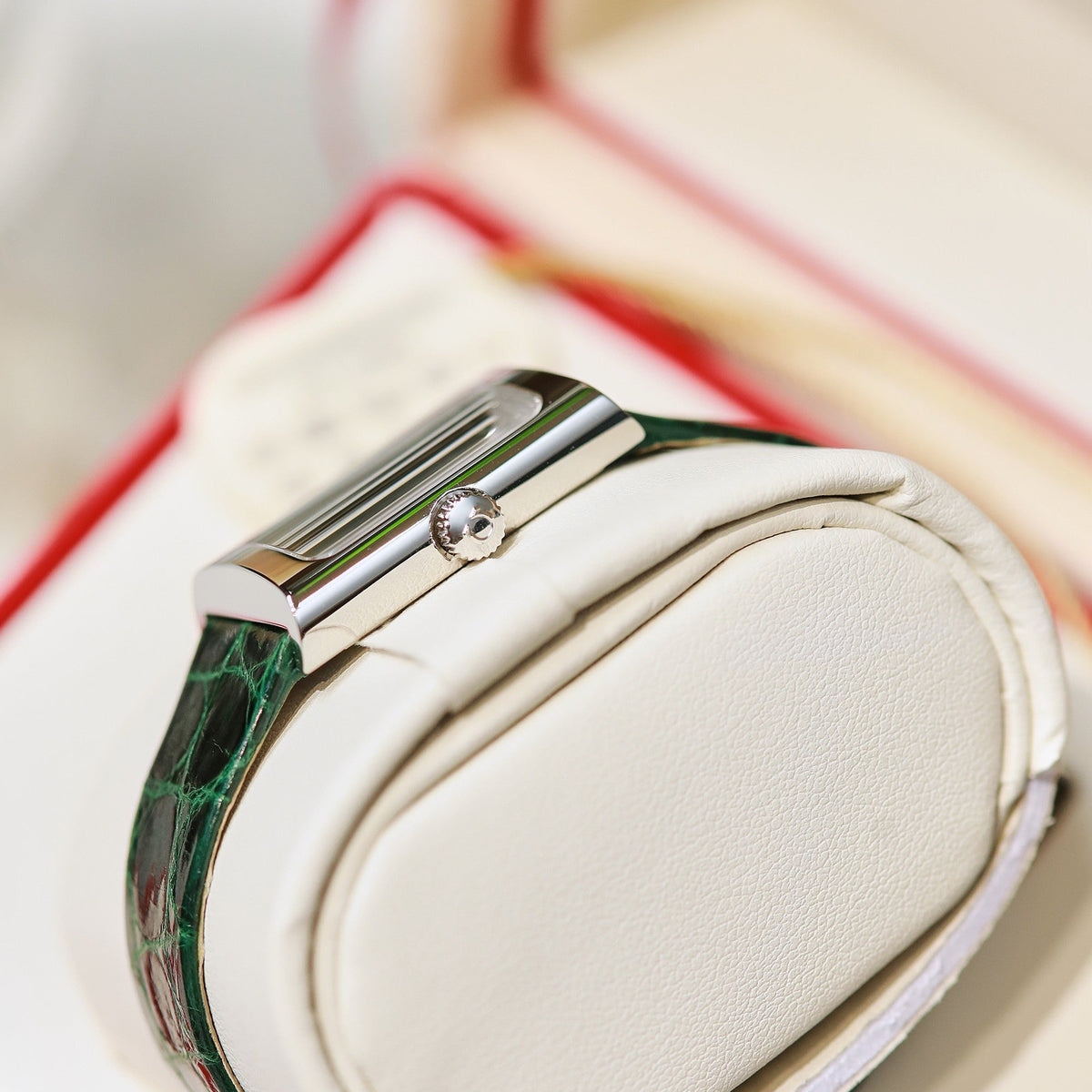 Omega De Ville 26.12mm Silver Green Dial